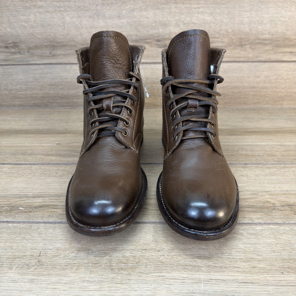 Frye Tyler Flex Lace-Up Vintage Leather Ankle Boots Mens Size 8 Dark Brown‎ NWOB - Picture 3 of 10